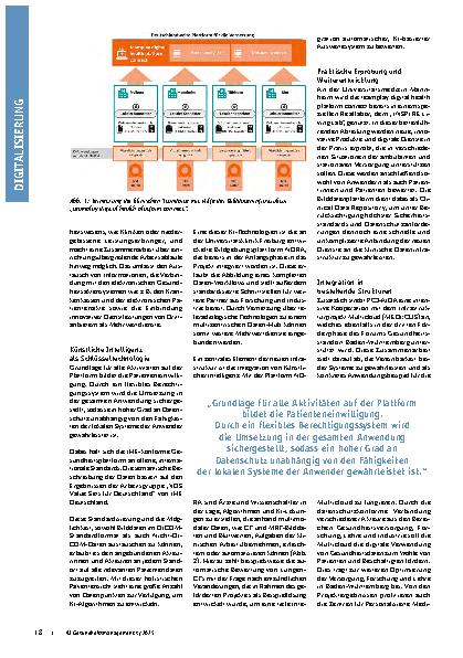 Vorschauseite 2: PC3-AIDA Innovative Dateninfrastruktur zur Vernetzung baden-württembergischer Universitätskliniken