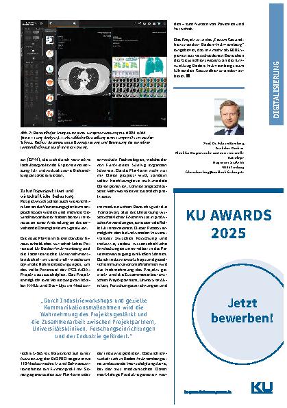 Vorschauseite 3: PC3-AIDA Innovative Dateninfrastruktur zur Vernetzung baden-württembergischer Universitätskliniken