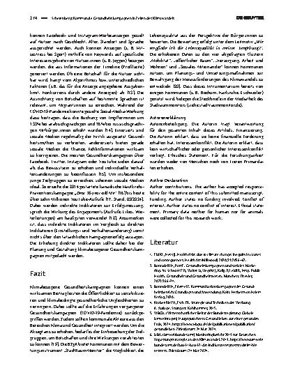 Vorschauseite 3: Kommunale Gesundheitskampagnen in Zeiten des Klimawandels: Möglichkeiten und Grenzen kollektiver Sensibilisierung und Aktivierung