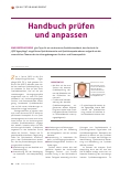 Vorschauseite 1: Handbuch prüfen und anpassen