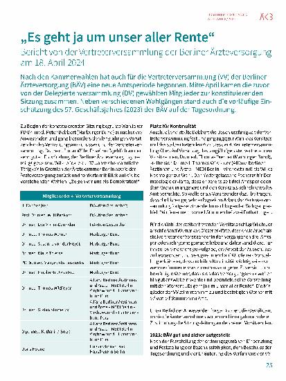 Vorschauseite 1: „Es geht ja um unsere aller Rente“