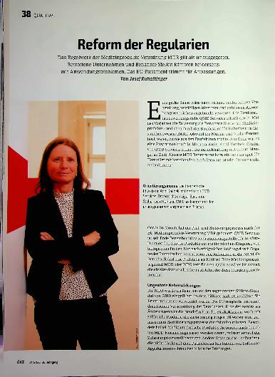 Vorschauseite 1: Reform der Regularien