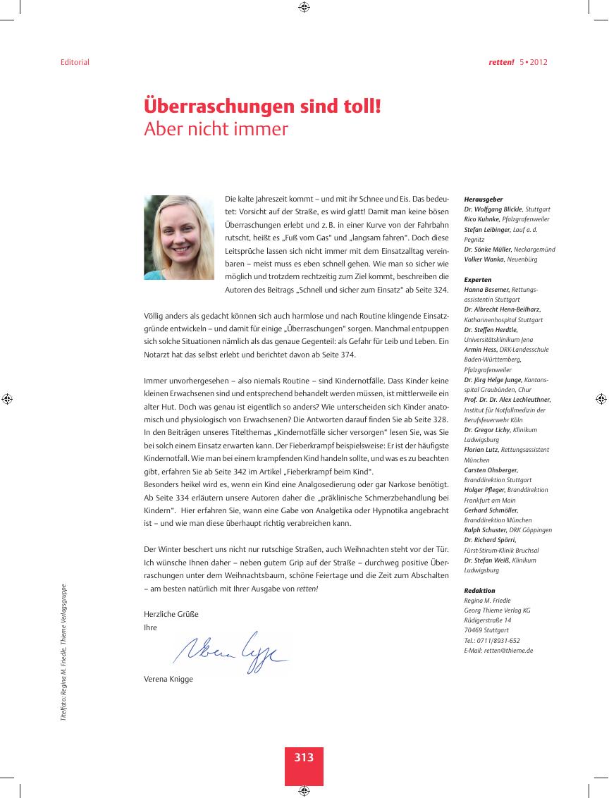 Vorschauseite 1: Überraschungen sind toll! ? Aber nicht immer