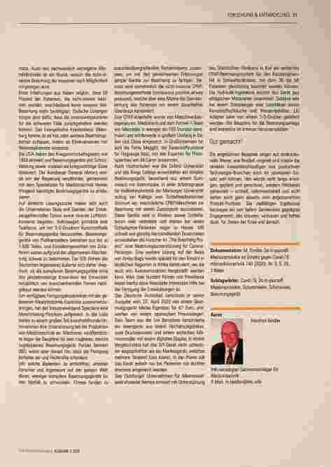 Vorschauseite 4: Engagement im Zeichen der Pandemie: Do-it-yourself-Medizinprodukte im Einsatz gegen Covid-19