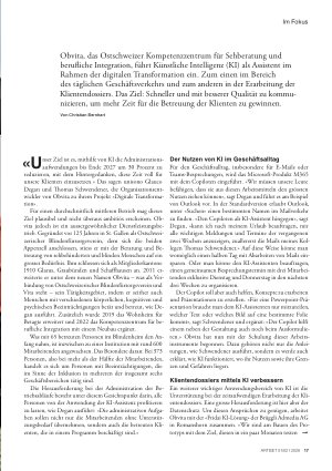 Vorschauseite 2: Dank KI mehr Zeit für die Klienten gewinnen