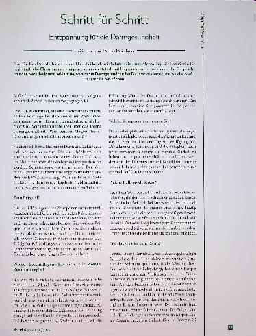 Vorschauseite 1: Schritt für Schritt Entspannung für die Darmgesundheit