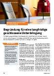 Vorschauseite 1: Begründung für eine langfristige geschlossene Unterbringung