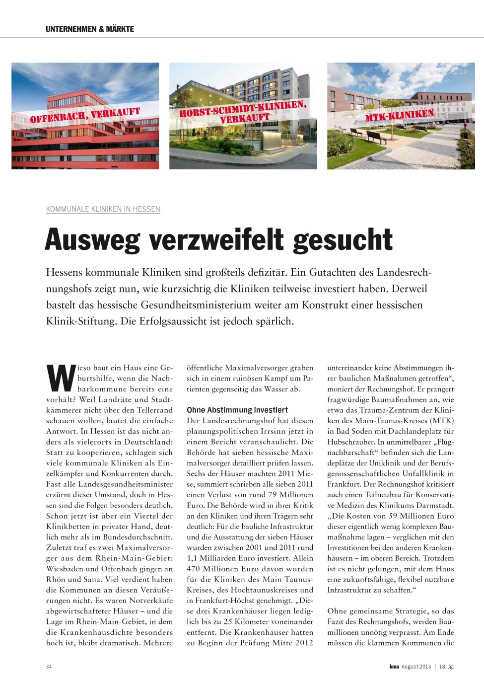 Vorschauseite 1: Ausweg verzweifelt gesucht