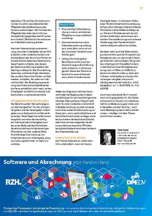 Vorschauseite 2: Videoüberwachung am Arbeitsplatz?