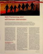 Vorschauseite 1: Welt-Psoriasistag 2021 will Grenzen überwinden