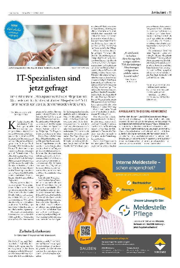 Vorschauseite 1: IT-Spezialisten sind jetzt gefragt.