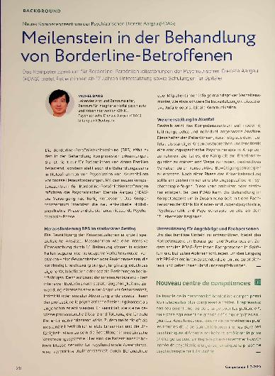 Vorschauseite 1: Meilenstein in der Behandlung von Borderline-BetroFFenen