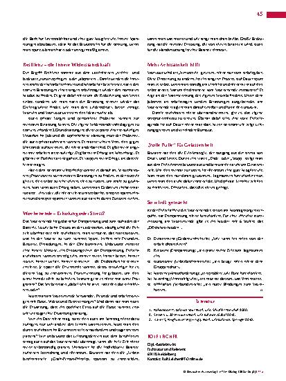 Vorschauseite 2: Aus der Praxis für die Praxis (36): Work-Life-Balance Der Ausgleich zur Arbeit