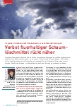 Vorschauseite 1: Verbot fluorhaltiger Schaumlöschmittel rückt näher