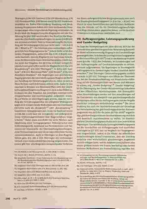 Vorschauseite 6: Aktuelle Entwicklungen im Gleichstellungsrecht Teil I: Eckpunkte gesetzlicher Neuerungen im Zeitraum von 2013 bis 2019