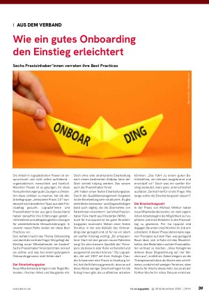Vorschauseite 1: Wie ein gutes Onboarding den Einstieg erleichtert