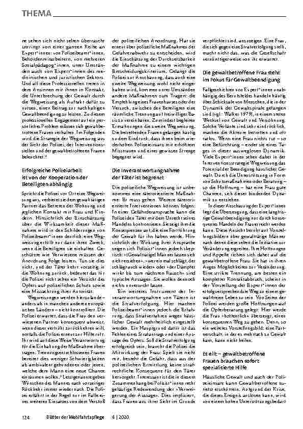 Vorschauseite 2: "»Wer schlägt, der geht!« Die polizeiliche Wegweisung auf dem Prüfstand"