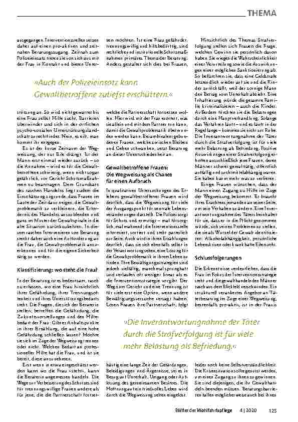 Vorschauseite 3: "»Wer schlägt, der geht!« Die polizeiliche Wegweisung auf dem Prüfstand"