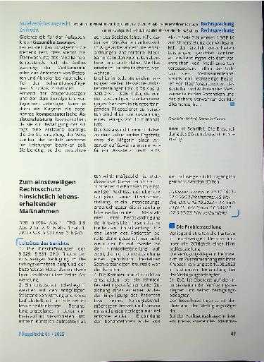Vorschauseite 6: Beschaffen und Verwahren von Medikamenten sind keine Aufgaben einer gesetzlichen Betreuerin