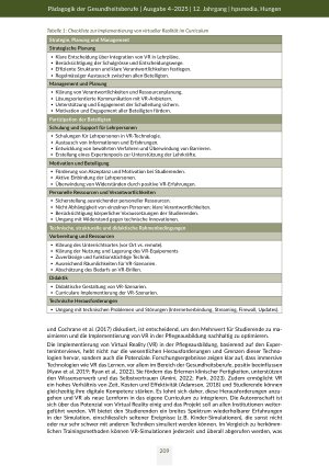 Vorschauseite 6: Einführungsbarrieren und Erfolgsfaktoren von virtueller Realität in der Pflegeausbildung Erkenntnisse von fünf Schweizer Pflegeschulen