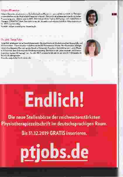 Vorschauseite 5: Myofunktionelle Störungen - auch ein Fall für die Physiotherapie?