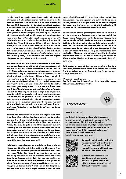 Vorschauseite 2: Zwischen Verschwörung und Empowerment Soziale Medien und soziale Verantwortung