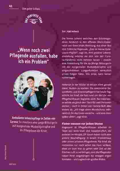 Vorschauseite 1: Wenn noch zwei Pflegende ausfallen, habe ich ein Problem.