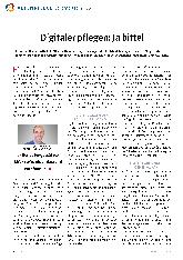Vorschauseite 1: Digitaler pflegen: Ja bitte! Correction: Digitaler Pflegen: Ja bitte!