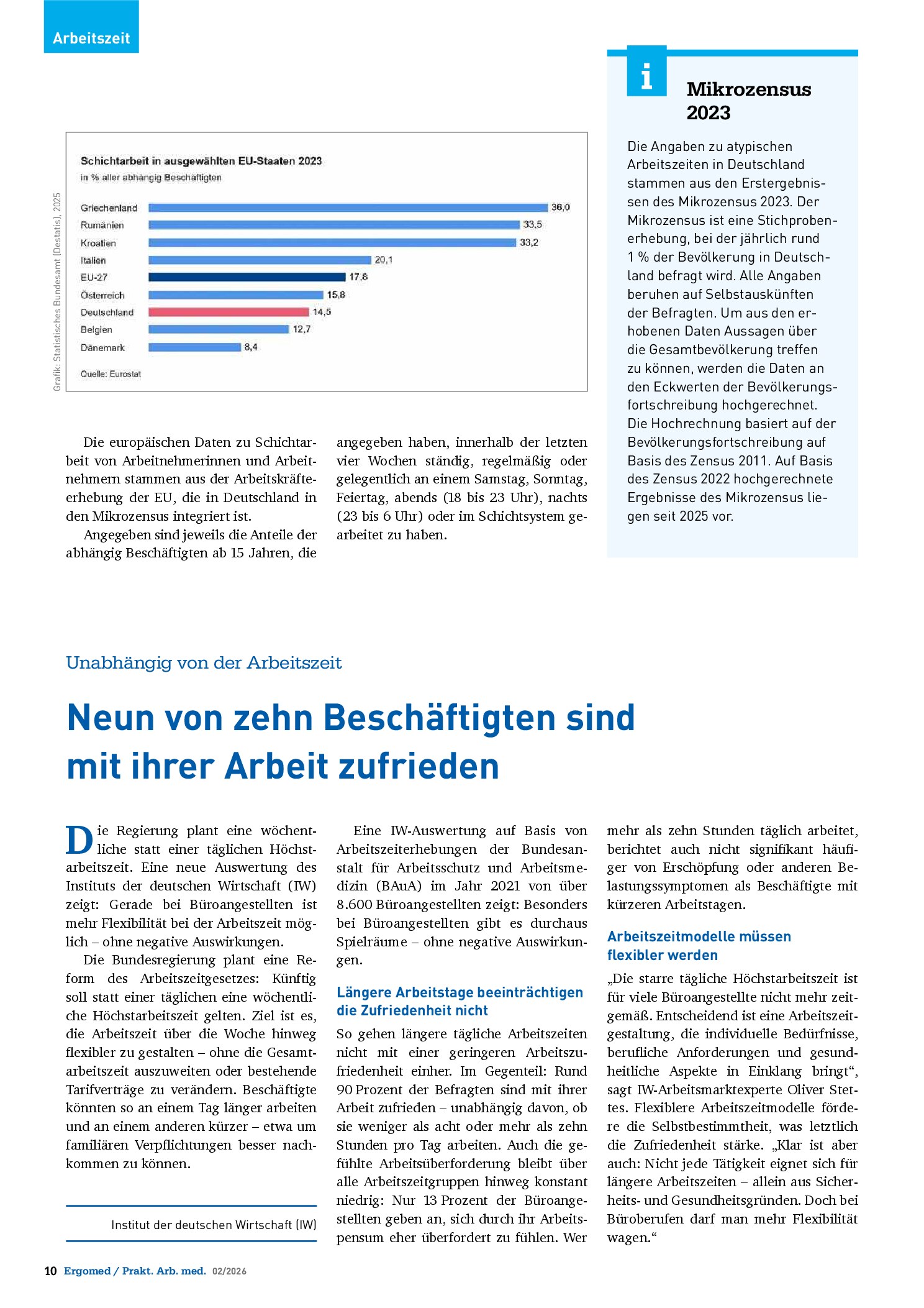 Vorschauseite 2: Mehr als ein Viertel der Beschäftigten arbeitete im Jahr 2023 am Wochenende