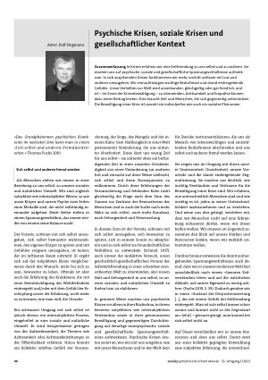 Vorschauseite 1: Psychische Krisen, soziale Krisen und gesellschaftlicher Kontext