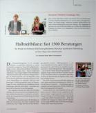 Vorschauseite 1: Halbzeitbilanz: fast 1500 Beratungen