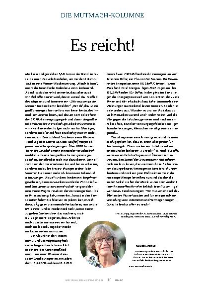 Vorschauseite 1: Es reicht!