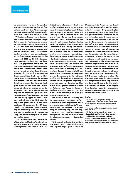 Vorschauseite 2: Impfstrategien