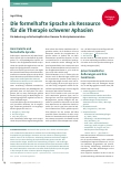 Vorschauseite 1: Die formelhafte Sprache als Ressource für die Therapie schwerer Aphasien