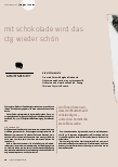 Vorschauseite 1: Mit Schokolade wird das CTG wieder schön.
