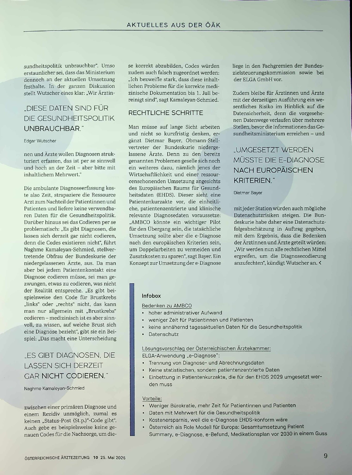 Vorschauseite 2: Diagnosecodierung gegen die Wand