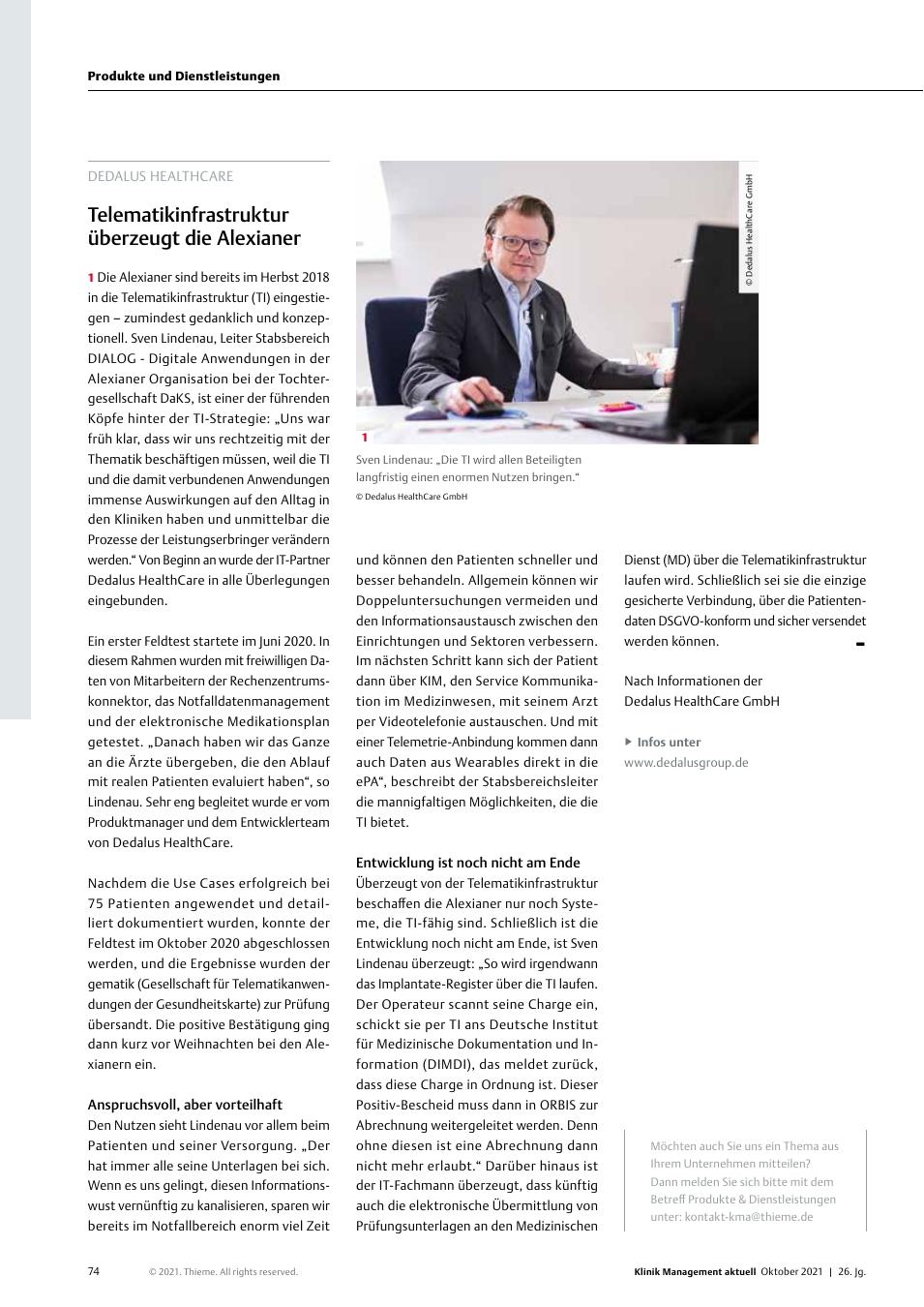 Vorschauseite 1: Produkte und Dienstleistungen
