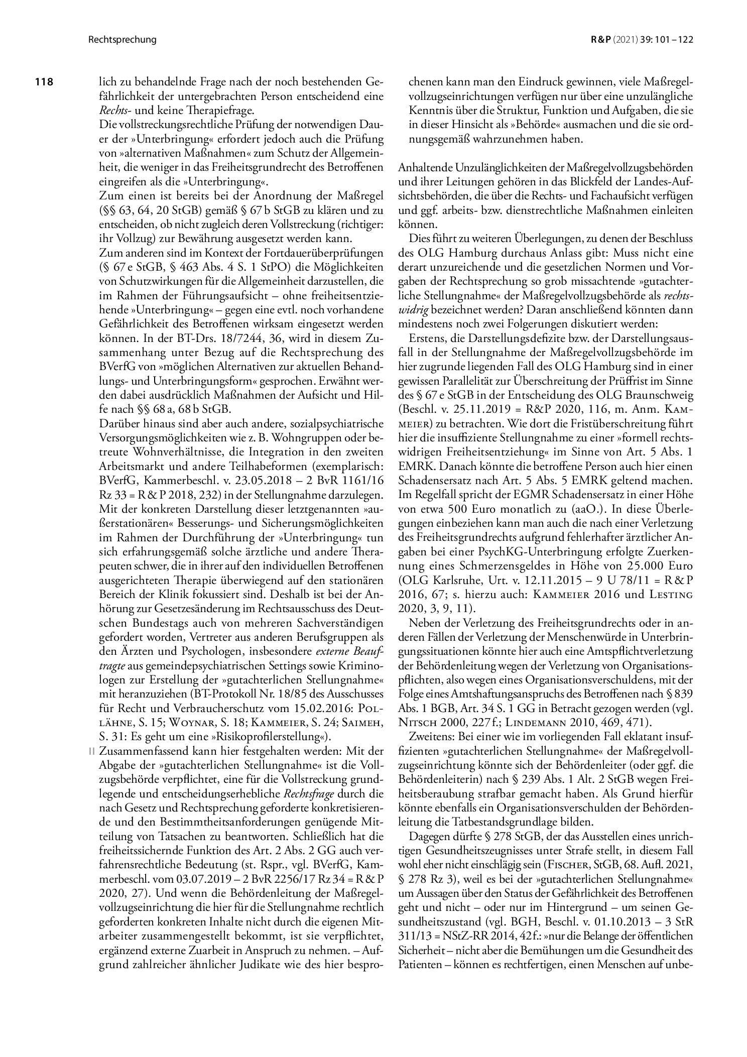Vorschauseite 5: Anforderungen an gutachterliche Stellungnahmen von Maßregelvollzugseinrichtungen