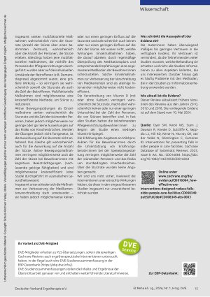 Vorschauseite 2: Plain Language Summary: Evidenz für alle