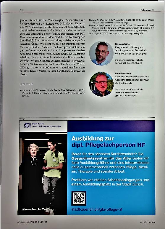 Vorschauseite 4: Skills-Labor Ein Muss im Langzeitpflegebereich