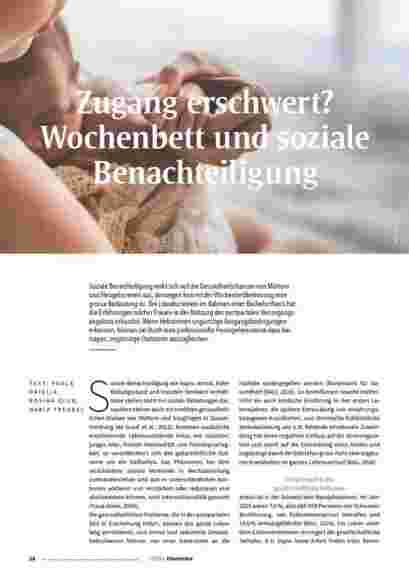 Vorschauseite 1: Zugang erschwert? Wochenbett und soziale Benachteiligung