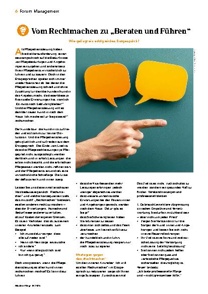 Vorschauseite 1: Vom Rechtmachen zu „Beraten und Führen“ Wie gelingt ein erfolgreiches Erstgespräch?