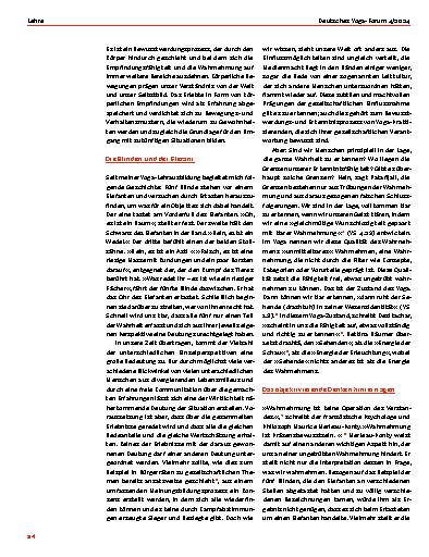 Vorschauseite 2: Yoga und Wahrnehmung