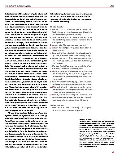 Vorschauseite 5: Yoga und Wahrnehmung