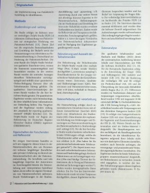 Vorschauseite 2: Safety first? Sicherheitsrelevante Ereignisse aus Patientenperspektive Qualitative Analyse der Erfahrungen von Patientinnen und Einschätzungen von Expertinnen