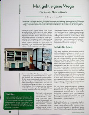 Vorschauseite 1: Mut geht eigene Wege Pioniere der Naturheilkunde