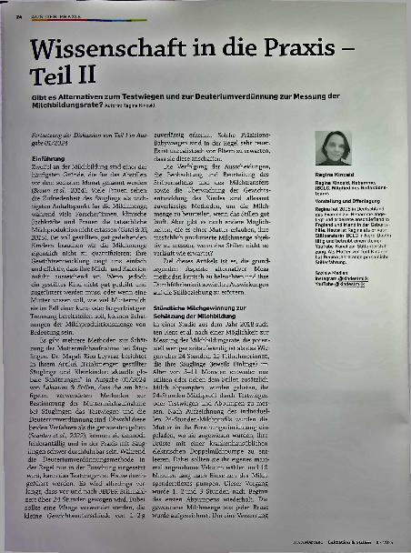 Vorschauseite 1: Wissenschaft in die Praxis Teil II