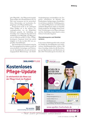Vorschauseite 4: Pflegeausbildung: Angebot übersteigt Nachfrage