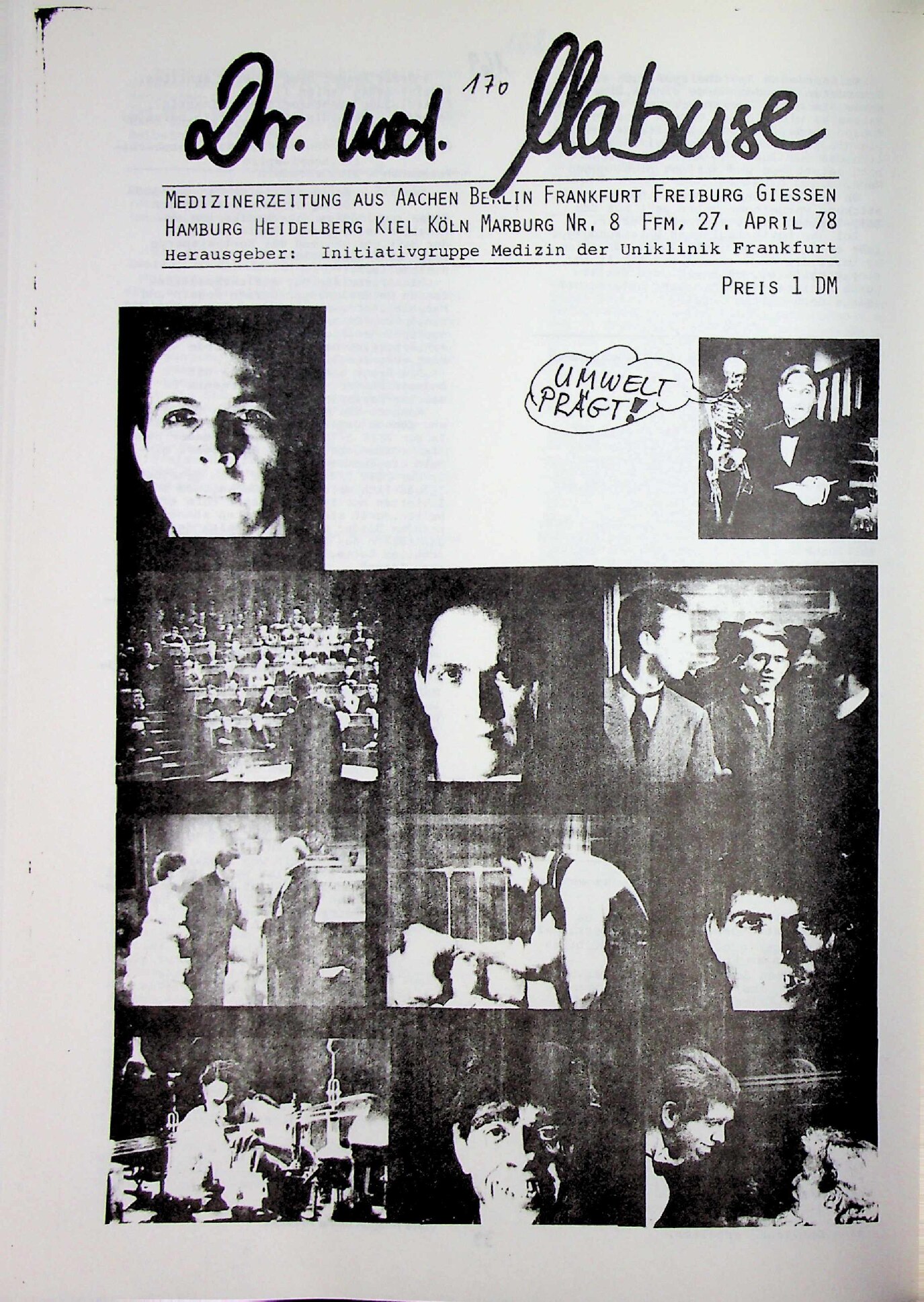 Vorschau: Dr. med. Mabuse Heft Nr. 8-1978