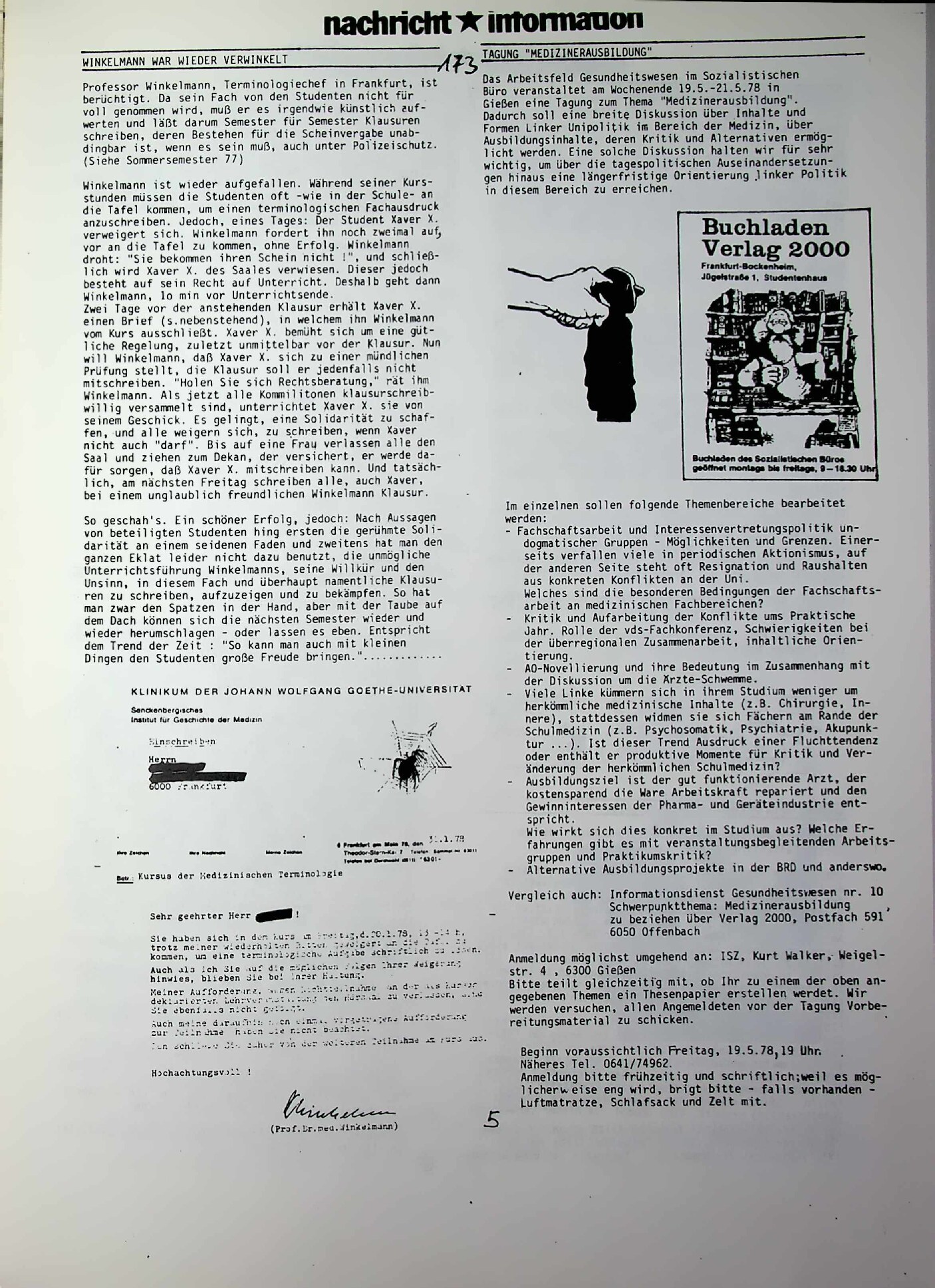 Vorschauseite 4: Dr. med. Mabuse Heft Nr. 8-1978
